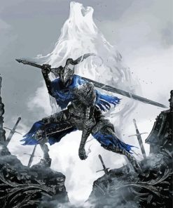 Artorias Video Game Character paint by numbers