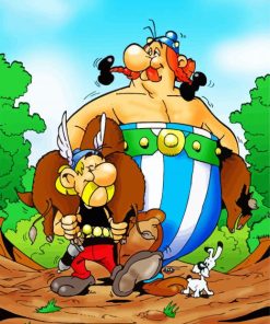 Asterix Serie Characters paint by numbers