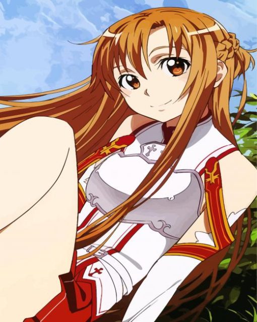 Asuna Sword Art Online Paint By Number