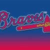 Atlanta Braves Logo Paint By Number