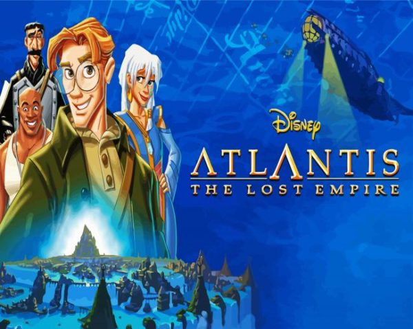 Atlantis The Lost Empire Disney Animation paint by numbers