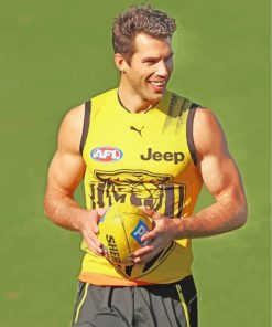 Australian Football League Player Sport Paint By Number