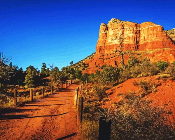 Bell Rock Trail paint by numbers