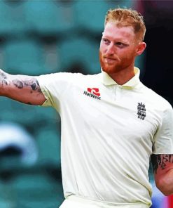 Ben Stokes Cricketer paint by numbers