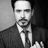 Black and White Robert Downey Jr paint by numbers