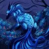 Blue Nine Tailed Fox Paint By Number