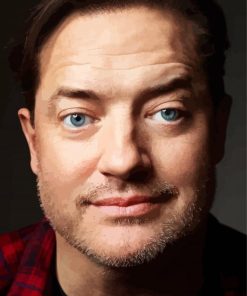 Blue Eyes Brendan Fraser paint by numbers