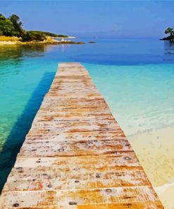 Board Walk In Albania Beach paint by numbers