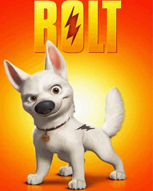 Bolt Movie paint by numbers