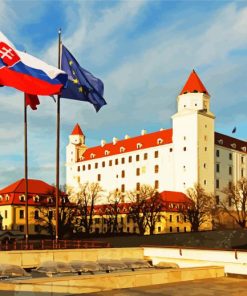 Bratislava Castle Slovakia paint by numbers