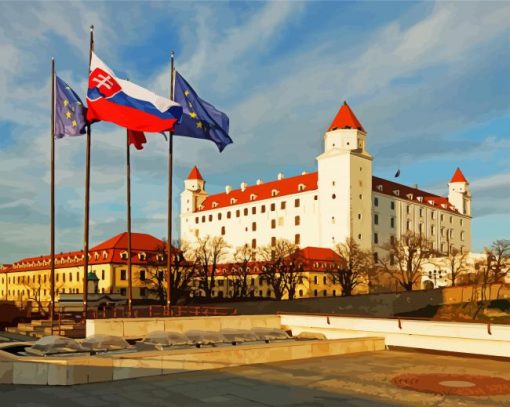 Bratislava Castle Slovakia Paint By Number