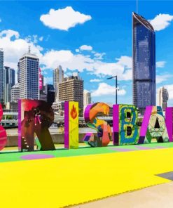 Brisbane City Paint By Number