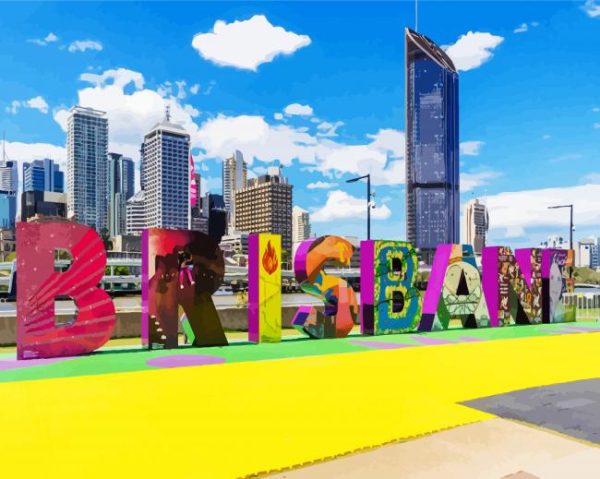 Brisbane City Paint By Number