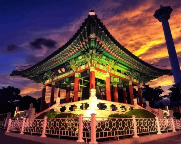 Busan Yongdusan Park Paint By Number