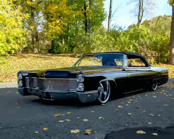 Cadillac Convertible Car Paint By Number