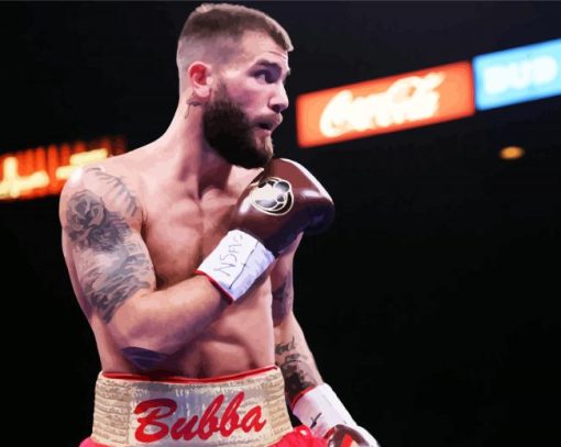 Caleb Plant Boxer paint by numbers