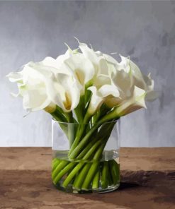 Calla Lily Glass Vase Paint By Number