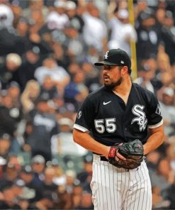 Carlos Rodon Chicago White Sox paint by numbers