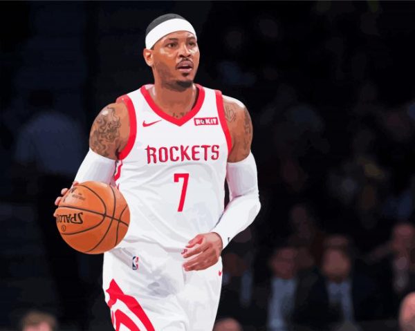 Carmelo Anthony Basketball Player Paint By Number