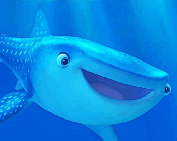 Cartoon Whale Shark Paint By Number