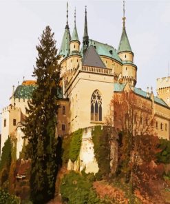 Castle of Spirits Bojnice Castle Slovakia paint by numbers