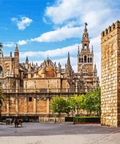 Catedral de Sevilla paint by numbers