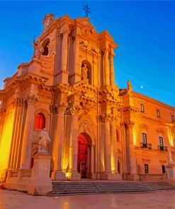 Cathedral of Syracuse Sicilia paint by numbers