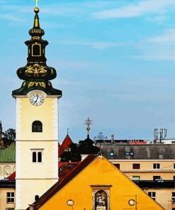 Cathedral of Zagreb paint by numbers