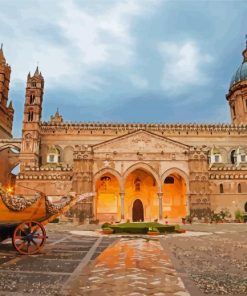 Cattedrale di Palermo Sicilia paint by numbers