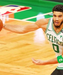 Celtics Jayson Tatum paint by numbers