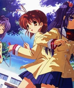 Clannad Anime Girls Paint By Number