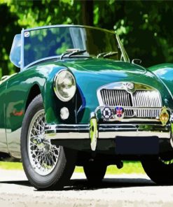 Classic Green Mg Car Paint By Number