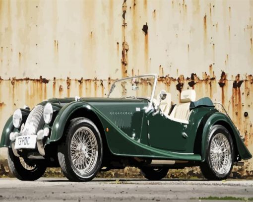 Classic Green Morgan paint by numbers