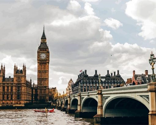 Clock Tower London paint by numbers