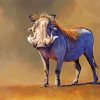 Common warthog Animal paint by numbers