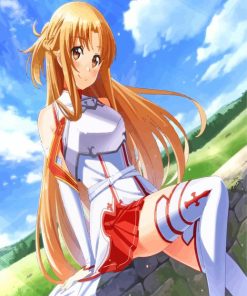 Asuna Yuuki Anime Girl Paint By Number