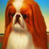 Cute Pekingese Dog paint by numbers