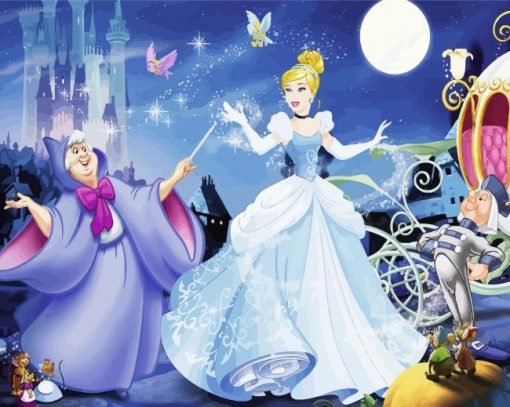 Disney Princess Cinderella Paint By Number