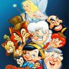 Disney Pinocchio Characters Paint By Number