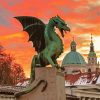 Dragon Bridge Slovenia Paint By Number