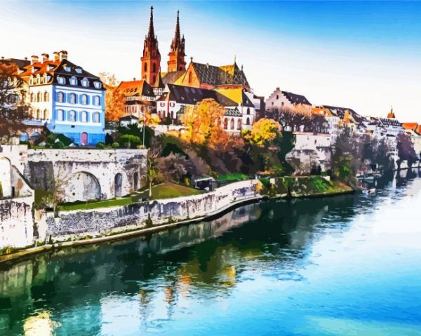 Europe Rhine River Paint By Number
