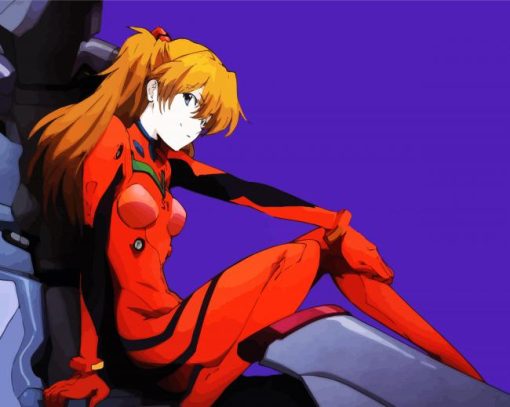 Evangelion Asuka Langley Soryu paint by numbers