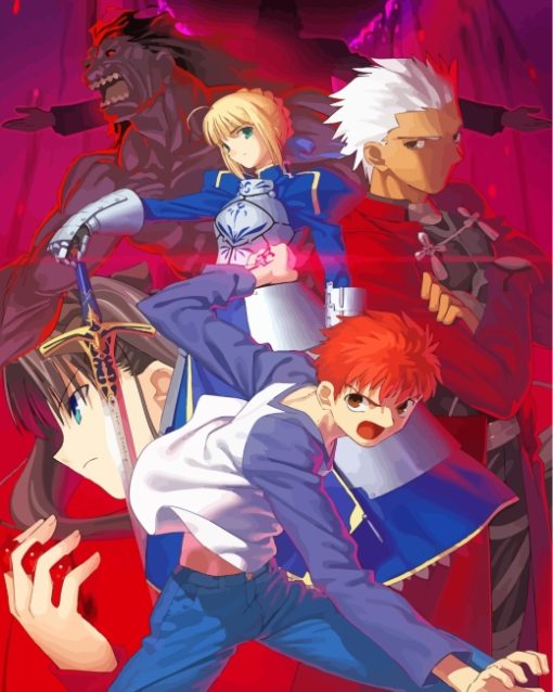 Fate Stay Night Video Games Paint By Number