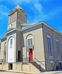 First African Baptist Church Savannah paint by numbers