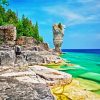 Flowerpot Island Ontario paint by numbers