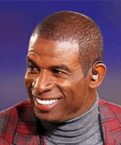 Football Player Deion Sanders paint by numbers