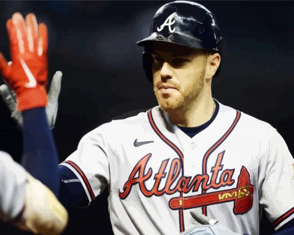 Freddie Freeman Atlanta Braves Player Paint By Number