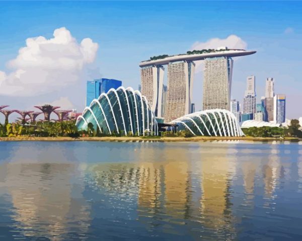 Gardens by the Bay Singapore paint by numbers