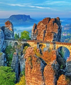 Germany Dresden Bastei Paint By Number