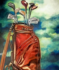 Golf Bag paint by numbers